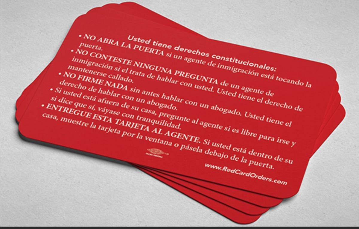 red card, migracion, los angeles, migrantes